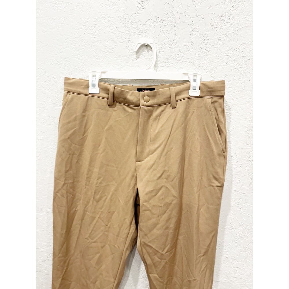 Quince Ultra-Stretch 24/7 Khaki Tan Chino Pants Size 34x30 Career Business - Picture 3 of 6